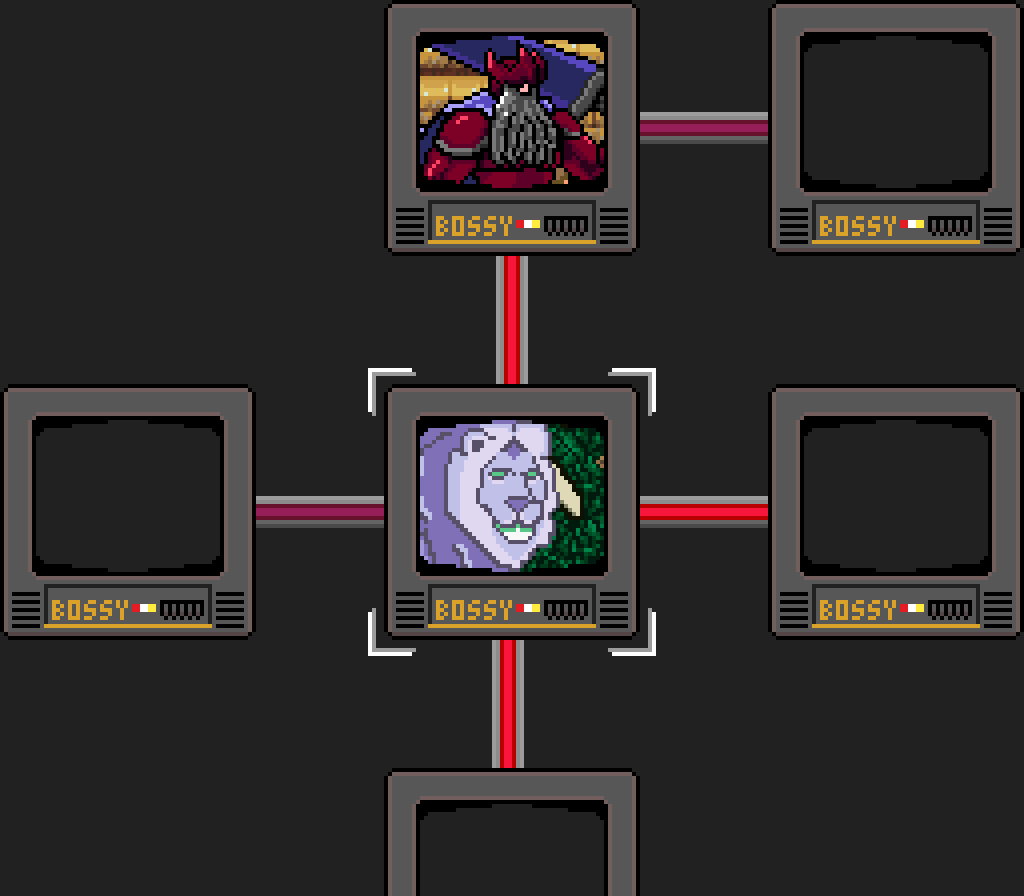 Boss Saga Boss Channel episode select screen mockup BOSSY TV brand