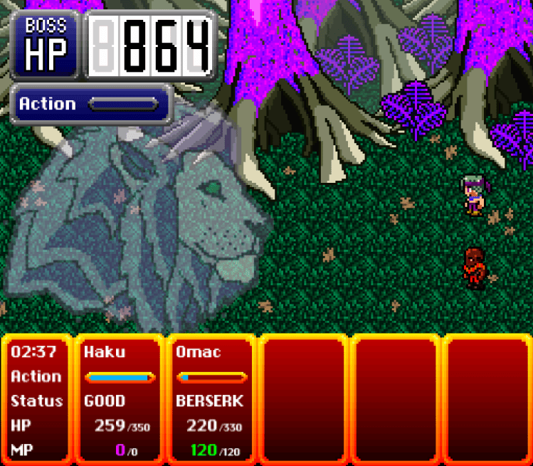 Boss Saga Lionhearted Haku Omac Mist Lion boss battle Mist Form transformation