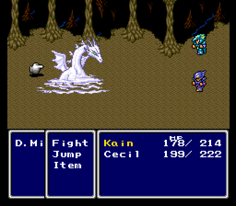Mist Dragon - Cecil - Kain - Final Fantasy II / IV on SNES